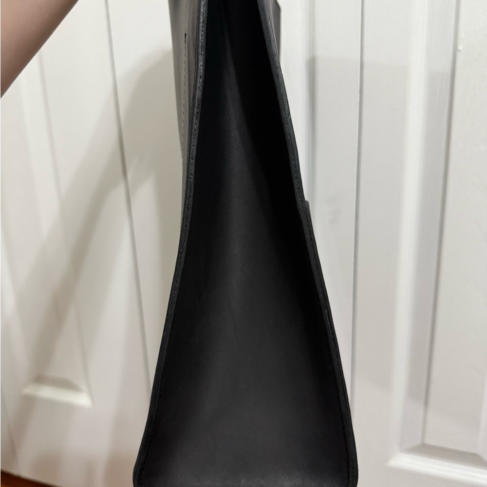 Madewell leather convertible passenger tote black - Picture 8 of 11